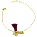 Bracelet Silver Stars Goldplated