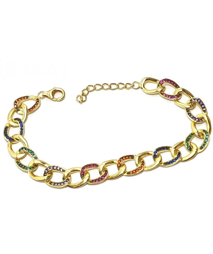 Bracelet Silver 925° gourmet goldplated