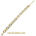 Bracelet Silver 925° gourmet goldplated