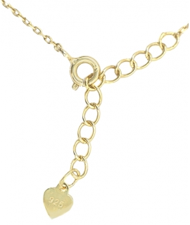 Bracelet Silver goldplated Heart 3D 2