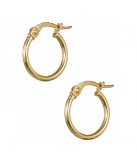 Earrings hoop gold K14