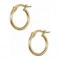 Earrings hoop gold K14