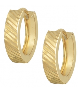 Earrings hoop gold K14 