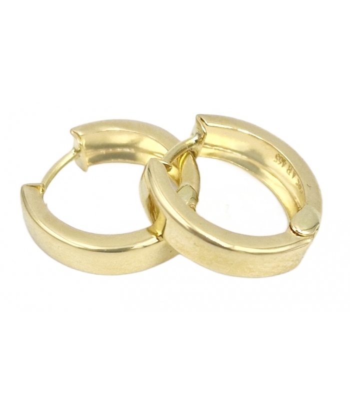 Earrings hoop gold K14 