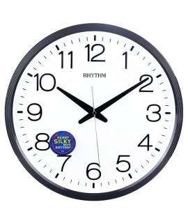 WALL CLOCK RHYTHM CMG495NR02 Black