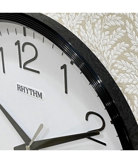WALL CLOCK RHYTHM CMG495NR02 Black 2