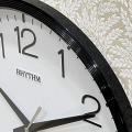 WALL CLOCK RHYTHM CMG495NR02 Black