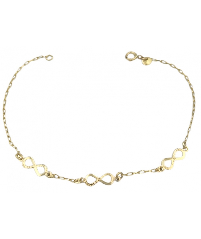 Bracelet Gold ''Eye and Cross''