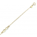 Bracelet Gold ''Eye and Cross''
