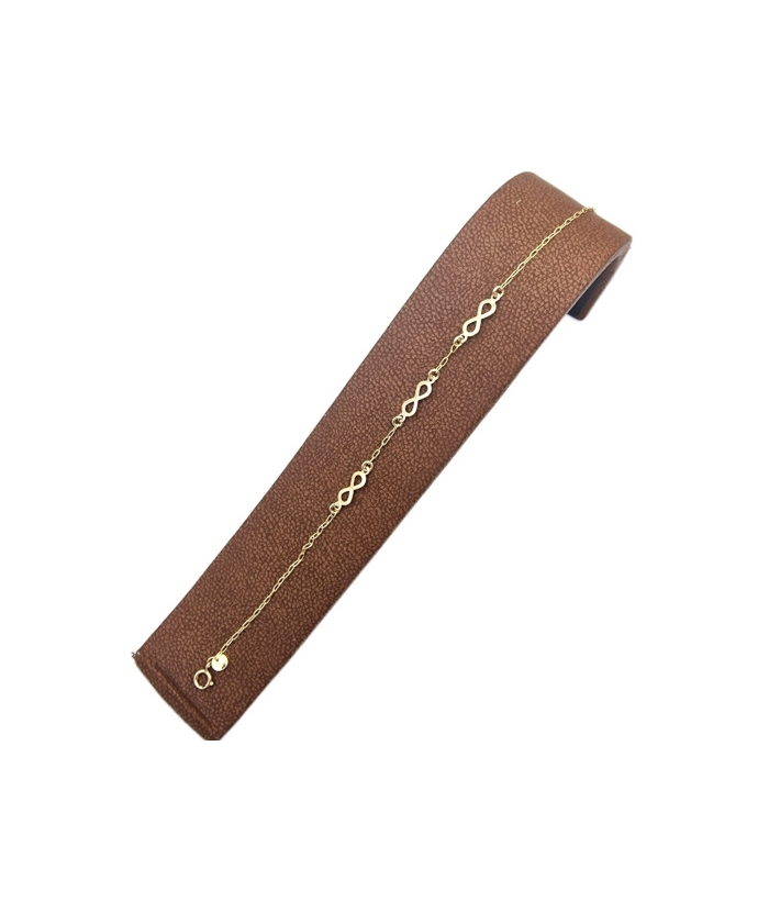 Bracelet Gold ''Eye and Cross''