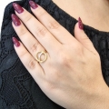 Ring gold K14 "Circle"