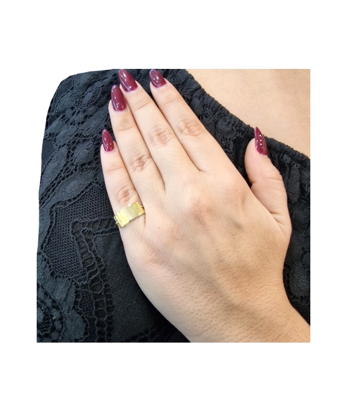 Δαχτυλίδι Σεβαλιέ Χρυσό Κ14 Ταυτότητα