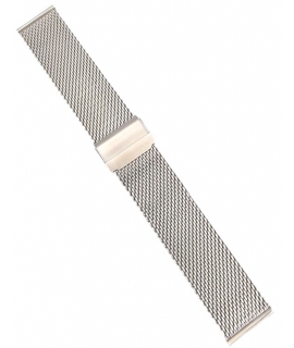 Watch Bracelet Inox 22mm Tzevelion Mesh Silver 01