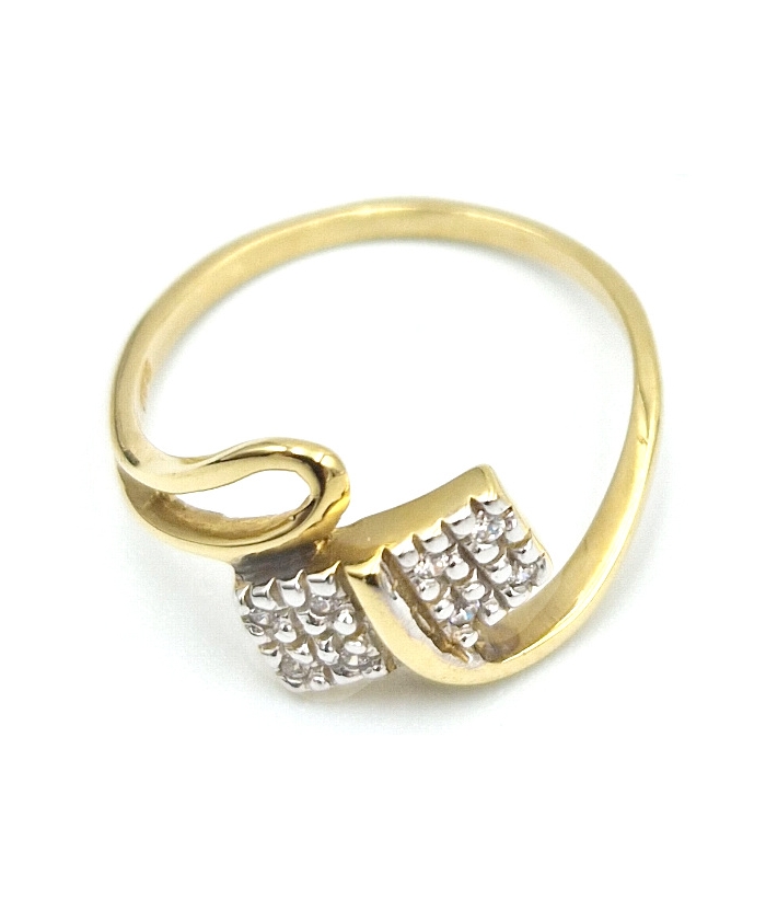 Δαχτυλίδι Χρυσό Κ14 με σχήματα