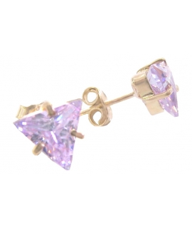Εarings gold K14 'Tanzanite'