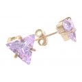 Εarings gold K14 'Tanzanite'