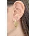 Earrings hoop gold K14