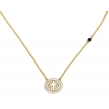Necklace Silver-Goldplated 925° World