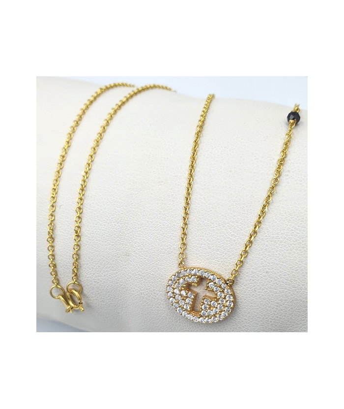 Necklace Silver-Goldplated 925° World