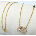 Necklace Silver-Goldplated 925° World