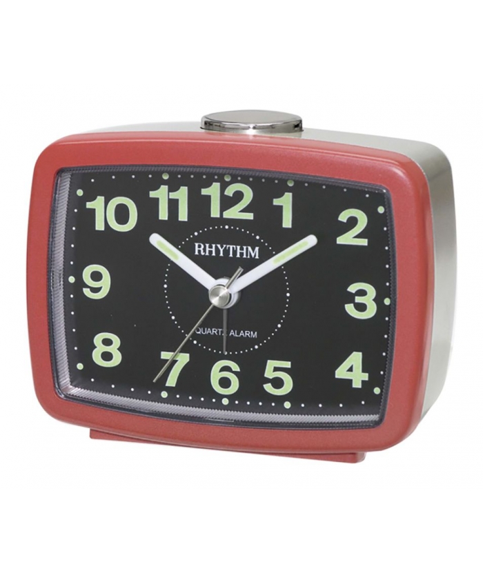 Alarm clock RHYTHM CRE222NR01 metallic red