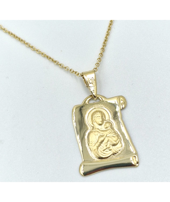 Necklace Gold Κ14 shiny