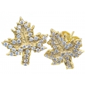 Earrings Silver "Leaf"