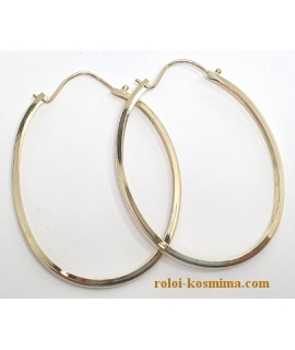 Earrings hoop gold K14 2