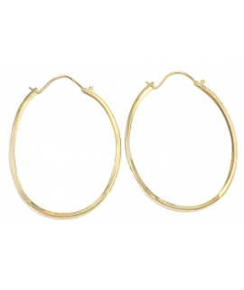 Earrings hoop gold K14
