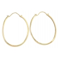Earrings hoop gold K14