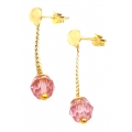 Earrings hanging gold K14