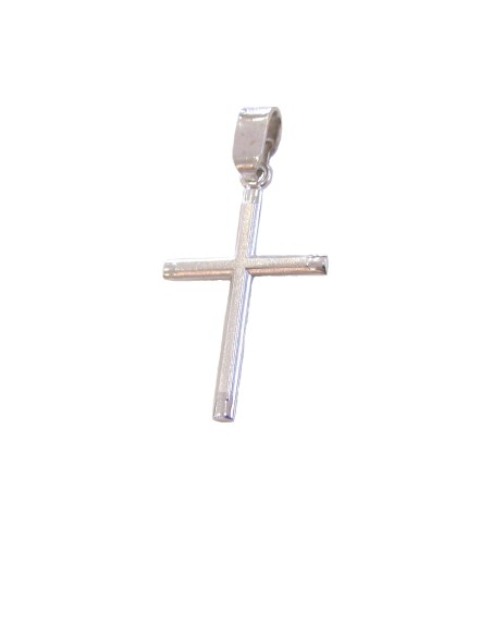 Cross White-Gold K14 'sandblasting'