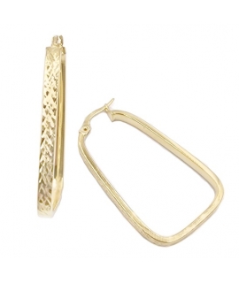 Earrings hoop gold K9