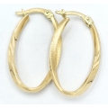 Earrings hoop gold K14 