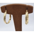 Earrings hoop gold K14