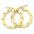 Earrings hoop gold K14 20mm