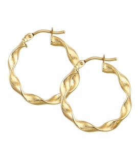 Earrings hoop gold K14 20mm