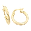 Earrings hoop gold K14 
