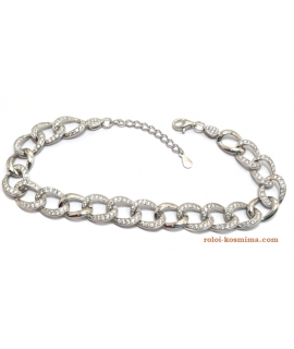 Bracelet Silver 925° cowboy with zircons 2