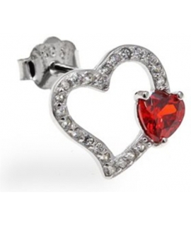 Earrings Silver hearts 2
