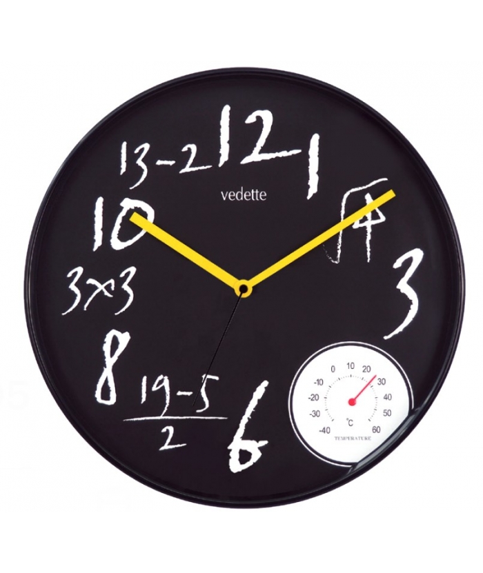 Wall Clock Vedette VP40095 Silent 30cm Plastic