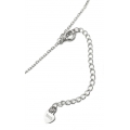 Necklace Silver "Hearts with zircon"