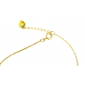 Necklace Silver "Hearts with zircon"
