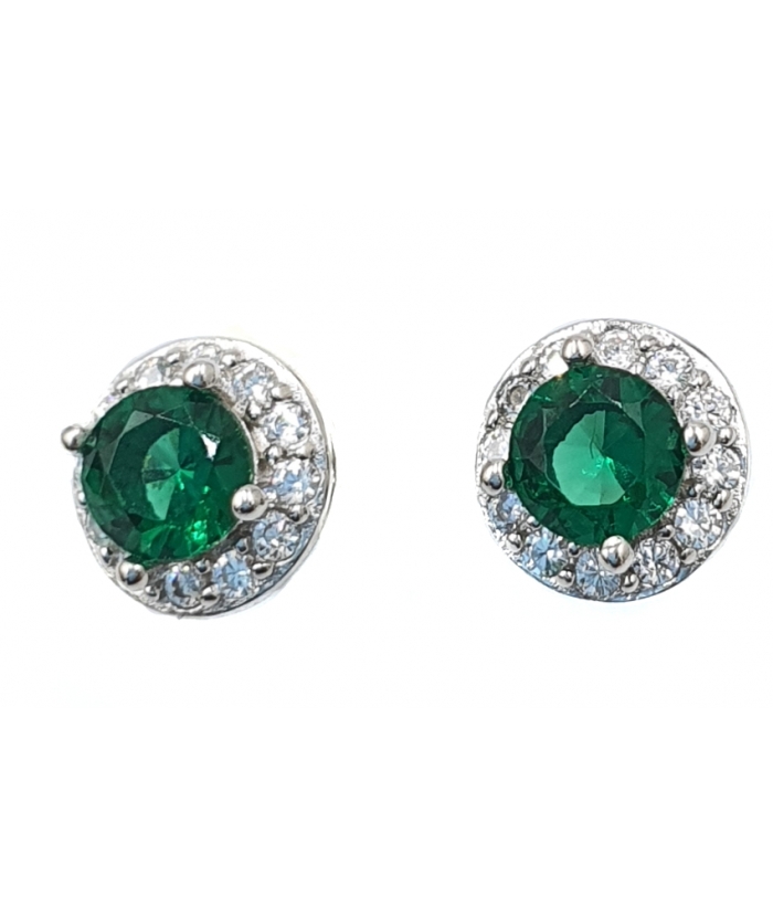 Earrings Silver Rozetes