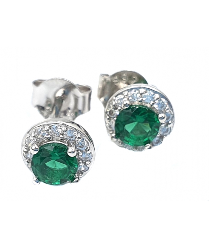 Earrings Silver Rozetes