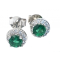 Earrings Silver Rozetes