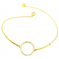 Bracelet Silver "Wing" gold-plated