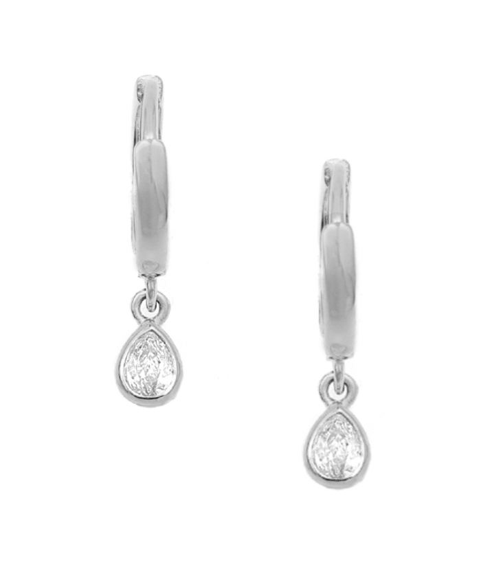 Earrings Silver Tear