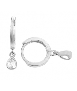 Earrings Silver Tear