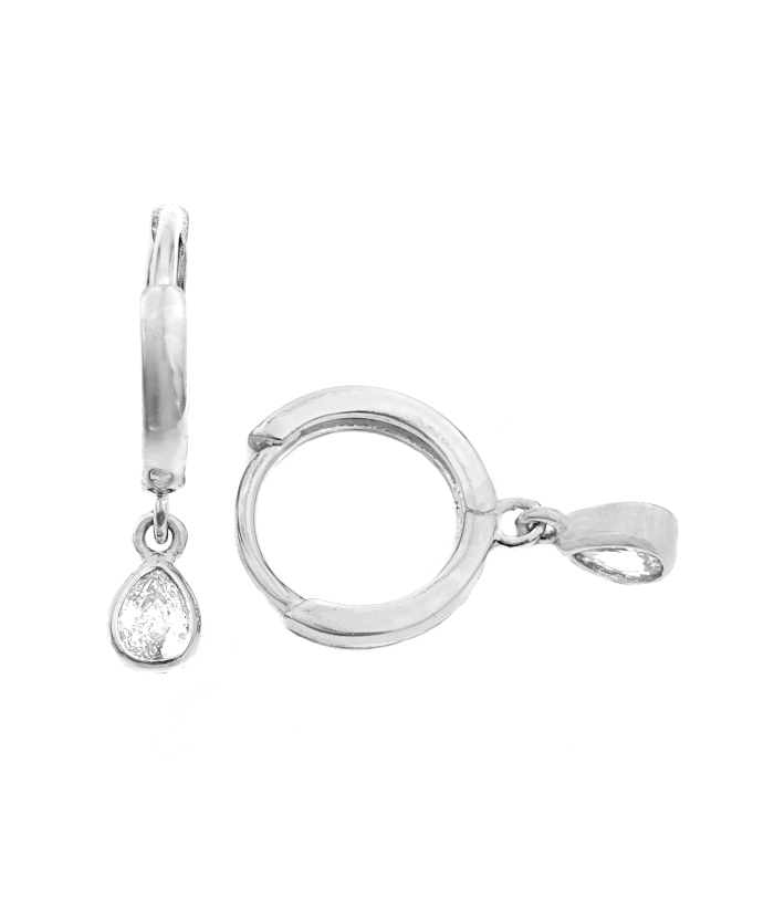 Earrings Silver Tear